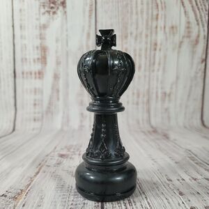Decorative Chess Figurine (King) Black‎ 6 inch Tall Heavy Nice piece